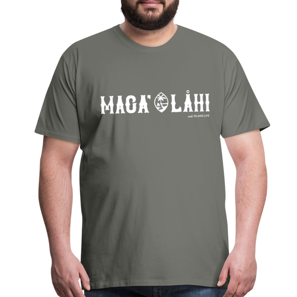 Maga' Lahi Guam Premium T-Shirt - asphalt gray
