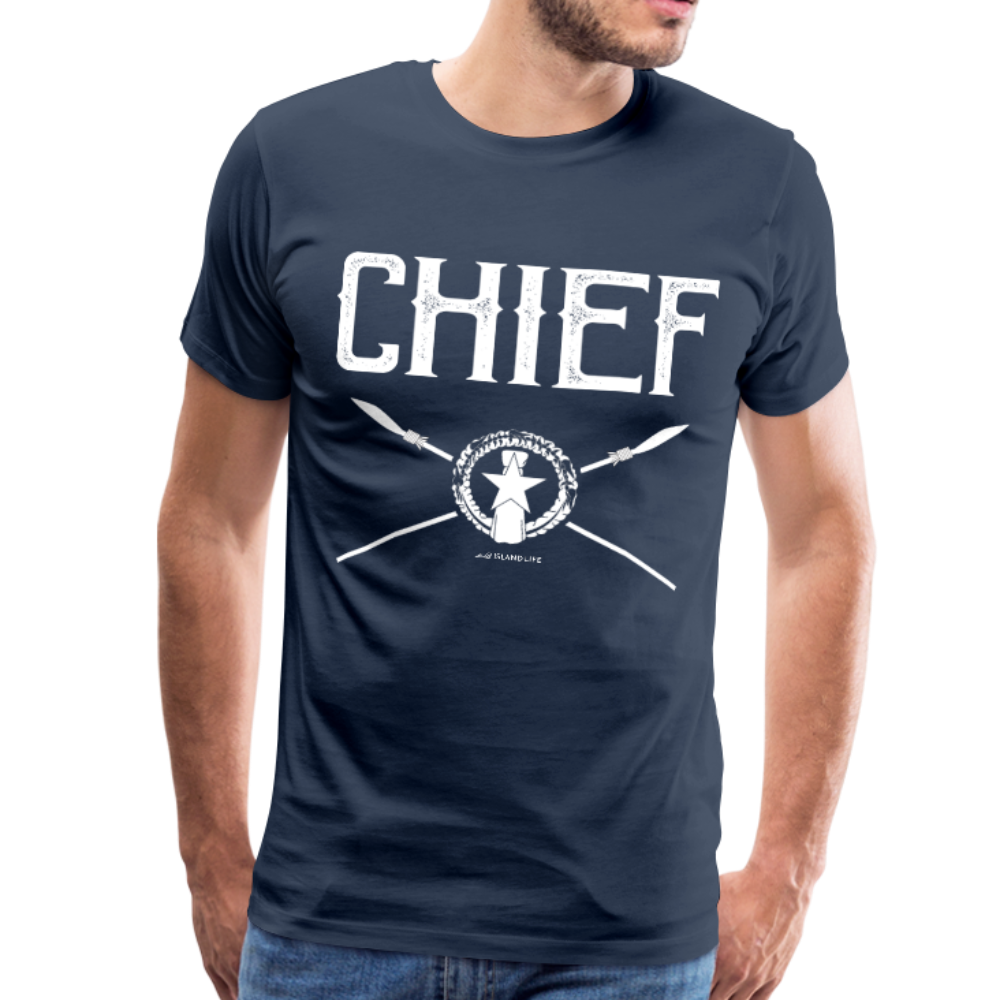 Chief Chamorro CNMI Saipan Men's Premium T-Shirt - navy