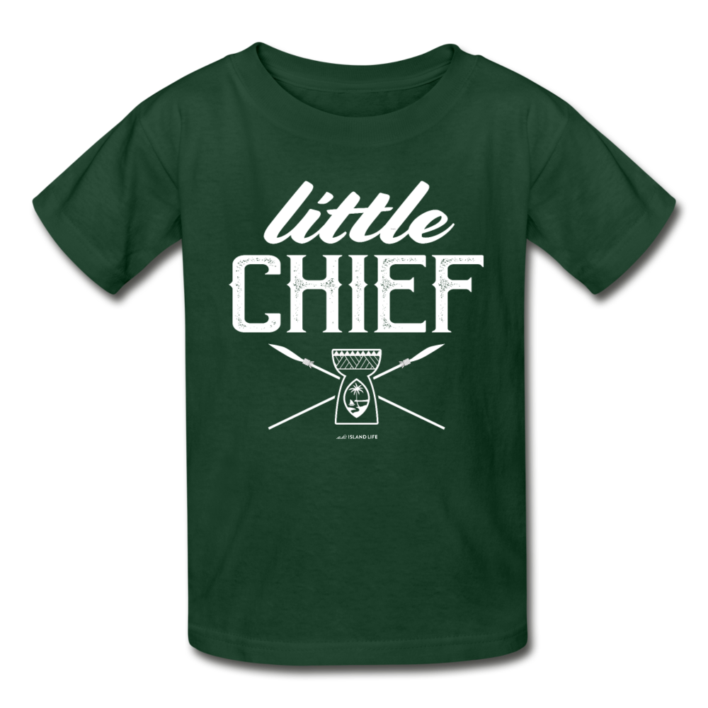Little Chief Guam Youth T-Shirt - forest green