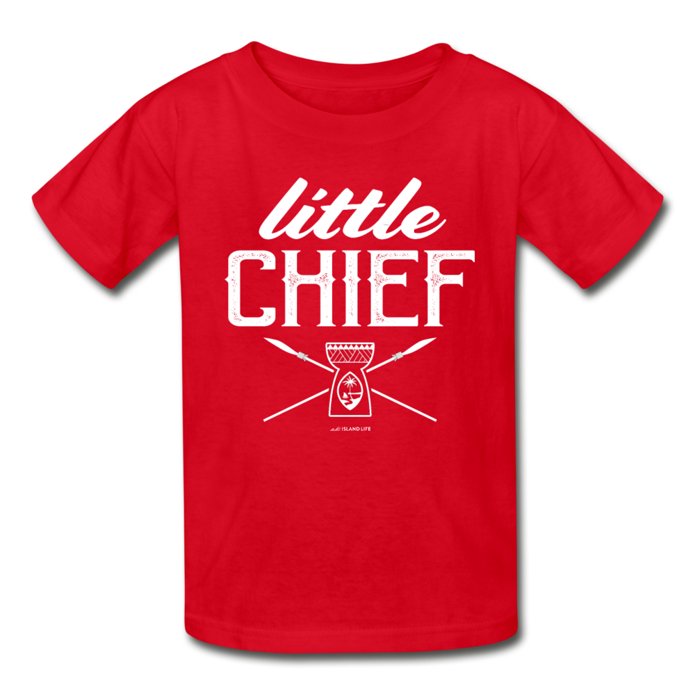 Little Chief Guam Youth T-Shirt - red