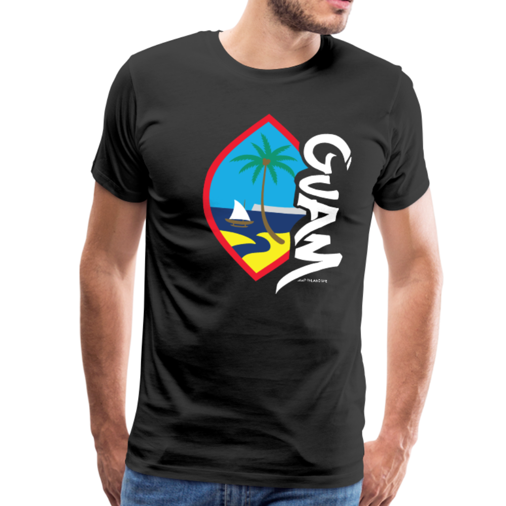 Guam Seal Tagged Men's Premium T-Shirt - black