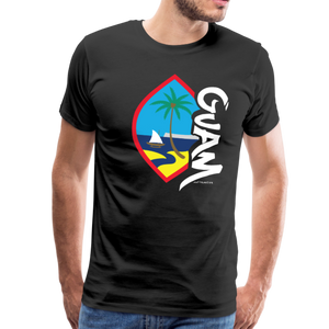 Guam Seal Tagged Men's Premium T-Shirt - black