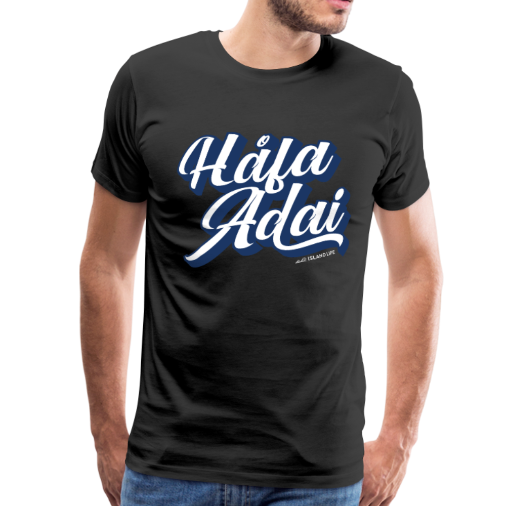 Hafa Adai Blue Guam CNMI Men's Premium T-Shirt - black