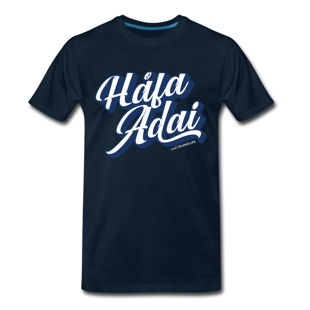 Hafa Adai Blue Guam CNMI Men's Premium T-Shirt - deep navy