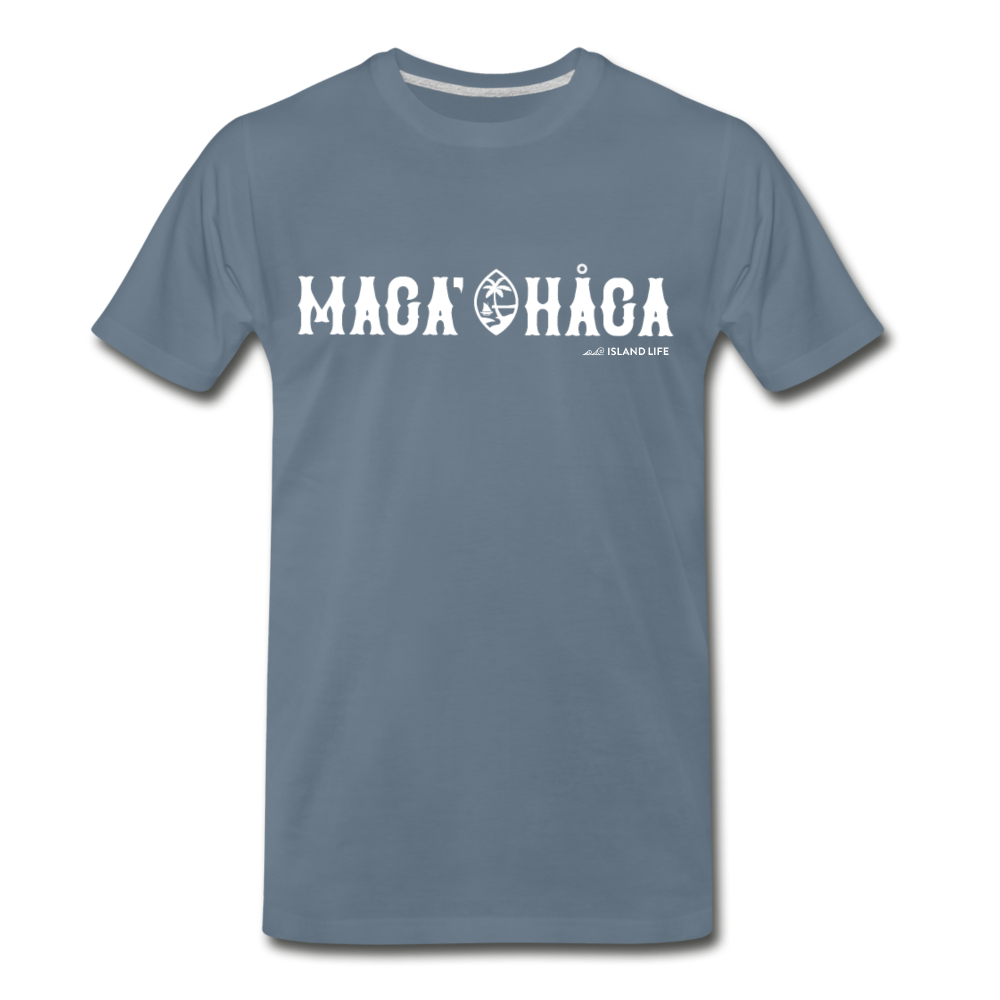 Maga' Haga Guam Unisex Premium T-Shirt - steel blue