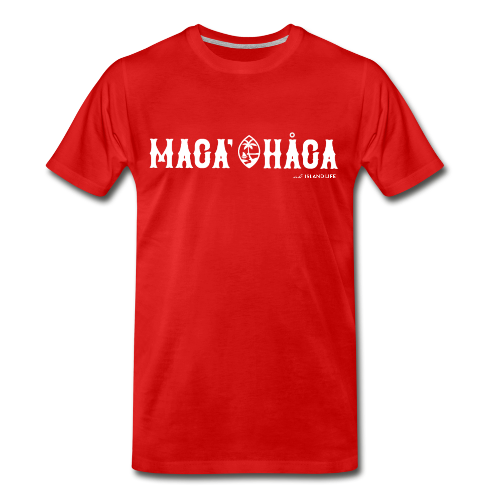 Maga' Haga Guam Unisex Premium T-Shirt - red