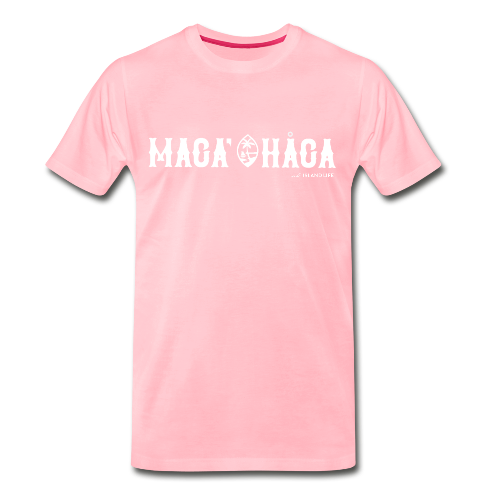Maga' Haga Guam Unisex Premium T-Shirt - pink