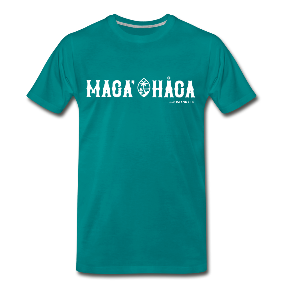 Maga' Haga Guam Unisex Premium T-Shirt - teal