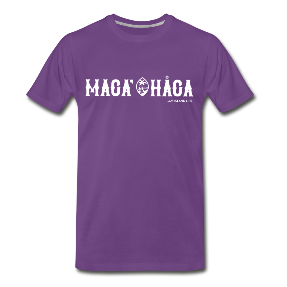 Maga' Haga Guam Unisex Premium T-Shirt - purple