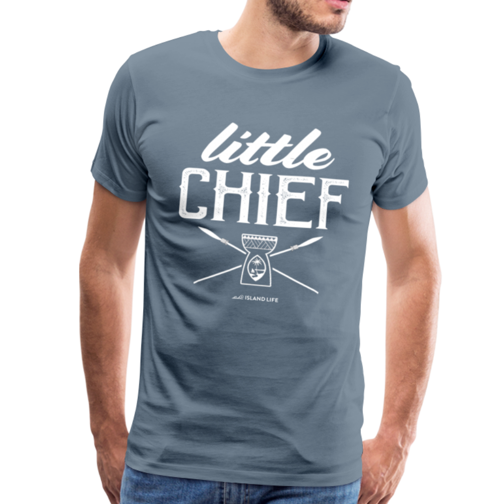 Little Chief Chamorro Guam Men's Premium T-Shirt - steel blue