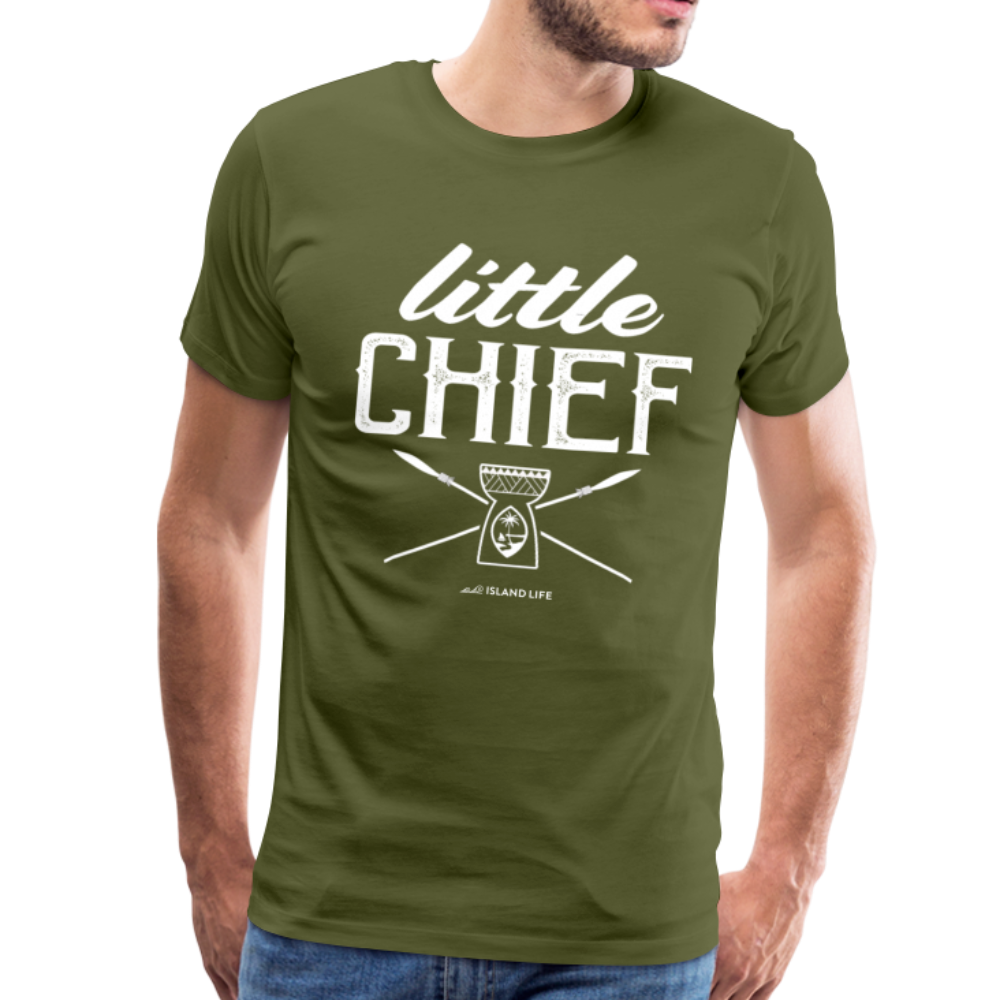 Little Chief Chamorro Guam Men's Premium T-Shirt - olive green
