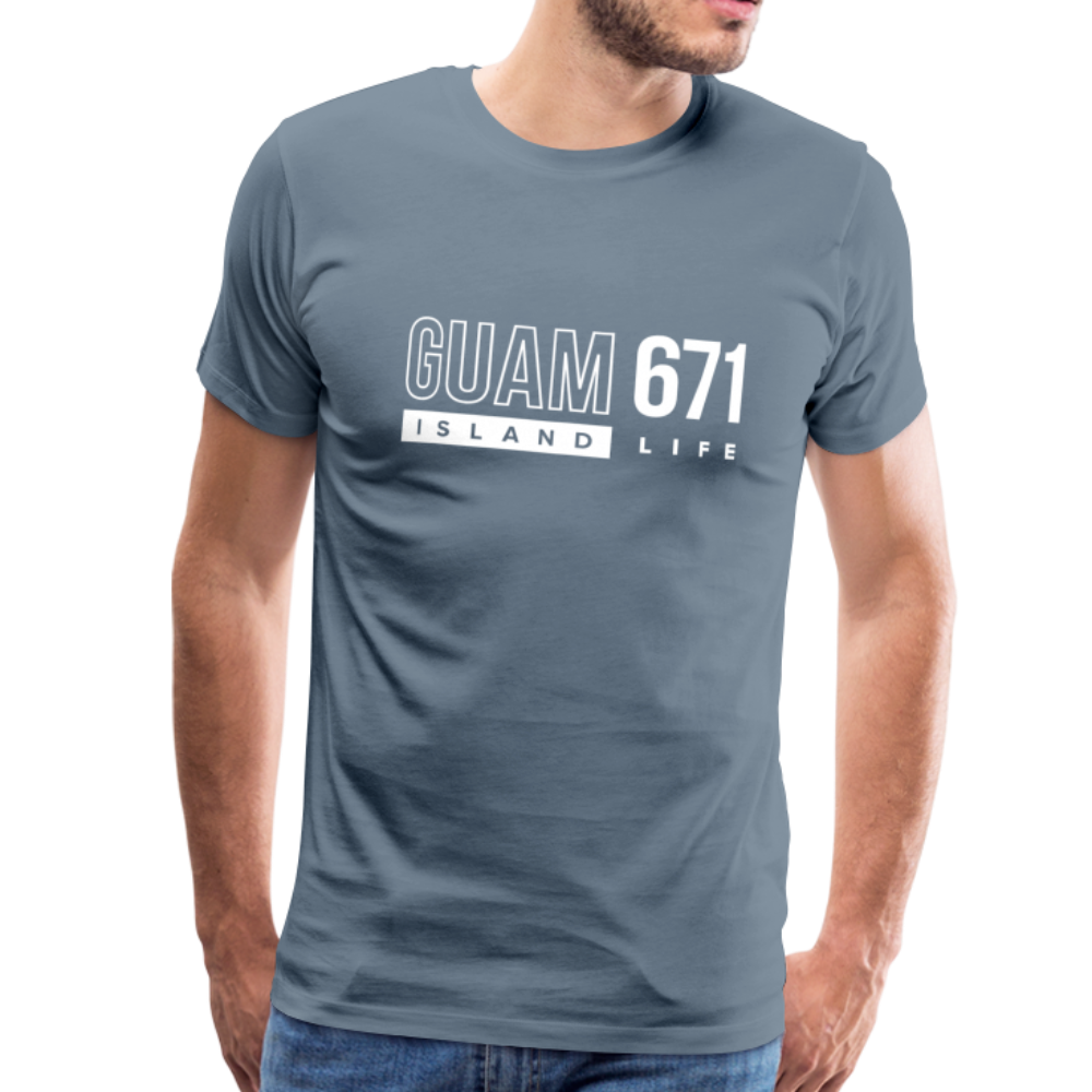 Guam 671 Men's Premium T-Shirt - steel blue