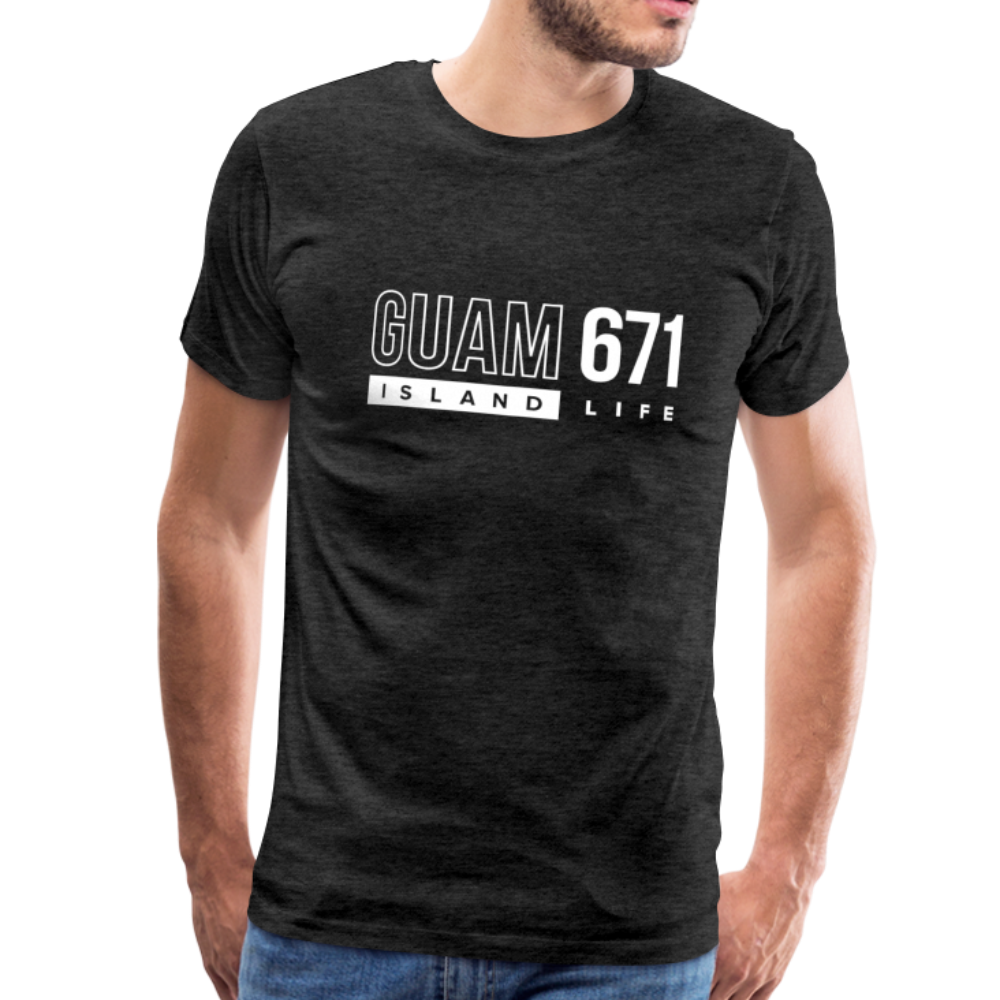 Guam 671 Men's Premium T-Shirt - charcoal gray