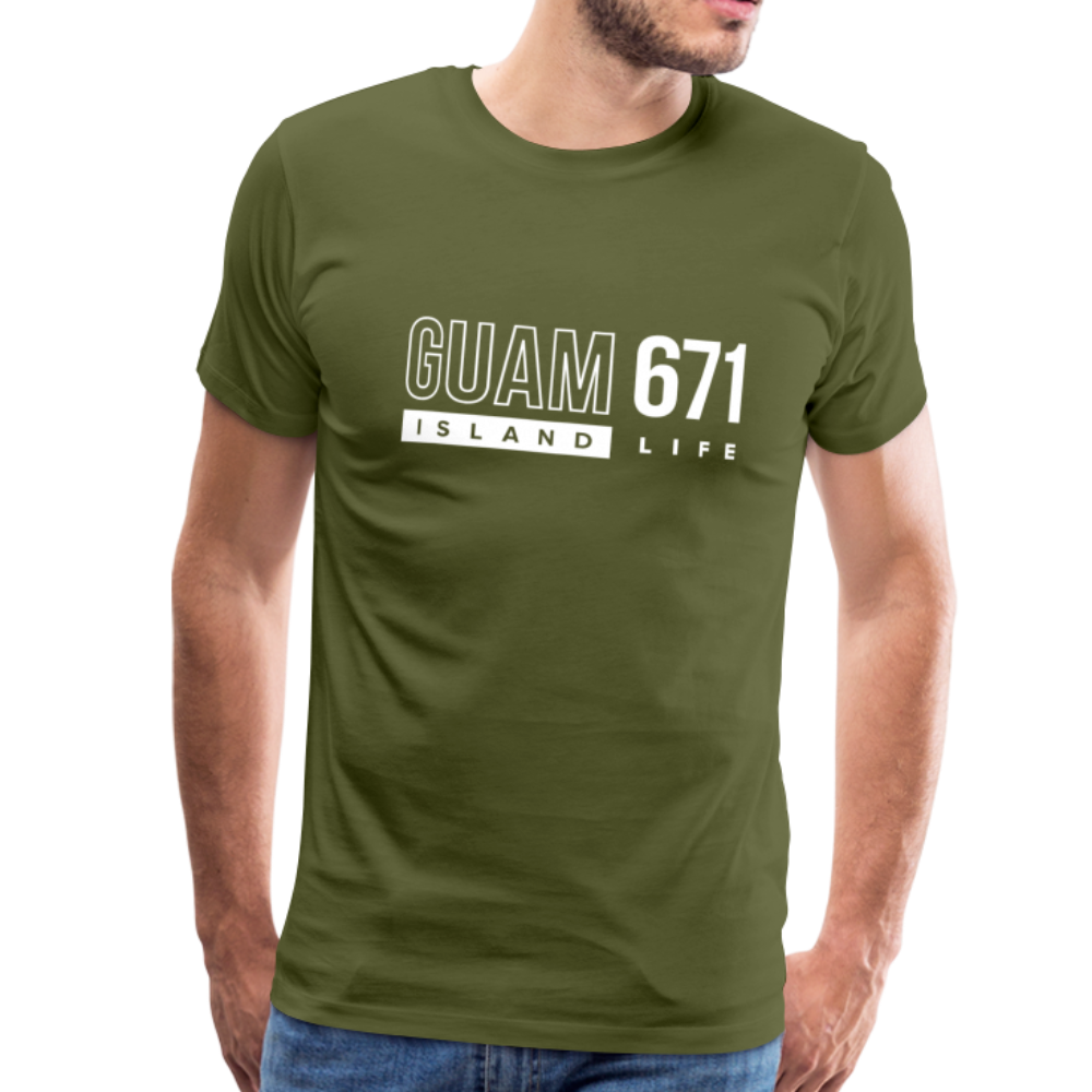 Guam 671 Men's Premium T-Shirt - olive green
