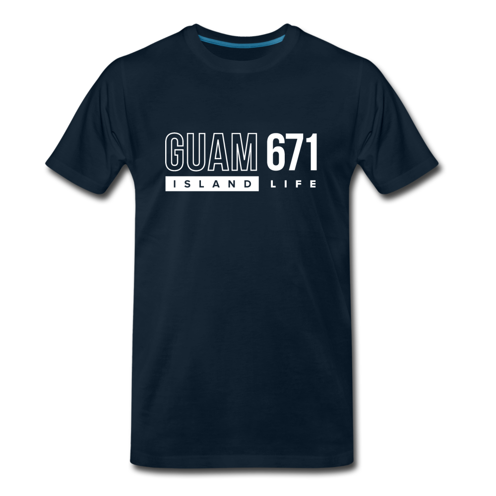 Guam 671 Men's Premium T-Shirt - deep navy