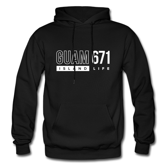 Guam 671 Adult Pullover Hoodie - black