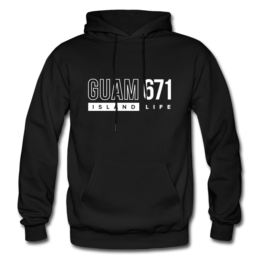 Guam 671 Adult Pullover Hoodie - black