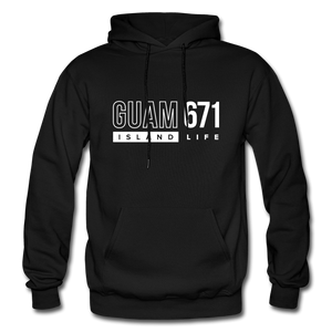 Guam 671 Adult Pullover Hoodie - black