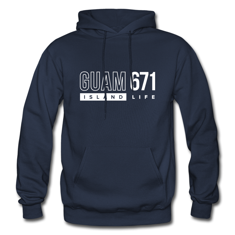 Guam 671 Adult Pullover Hoodie - navy
