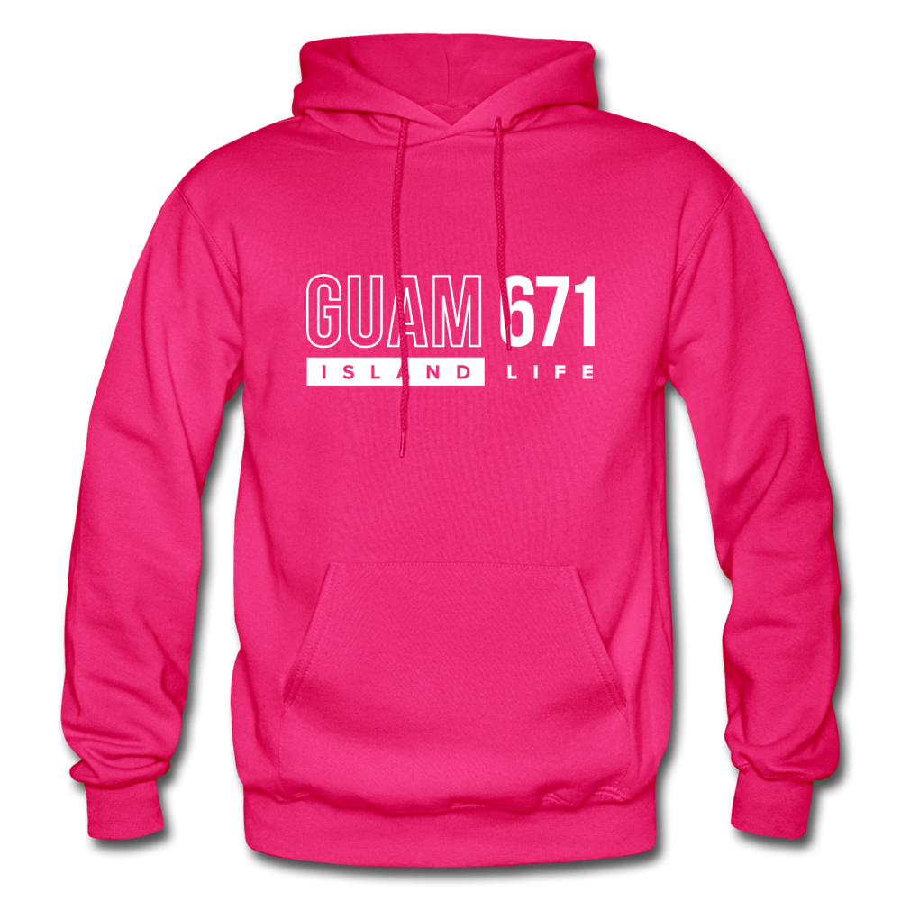 Guam 671 Adult Pullover Hoodie - fuchsia