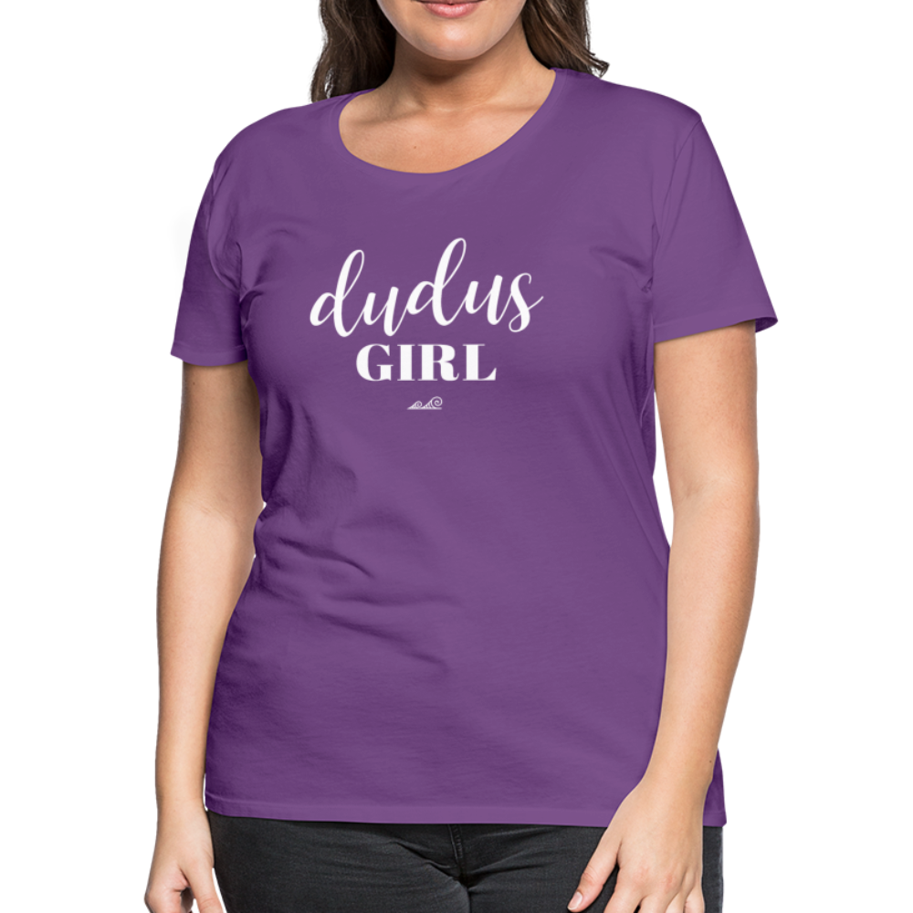 Dudus Girl Guam CNMI Women’s Premium T-Shirt - purple