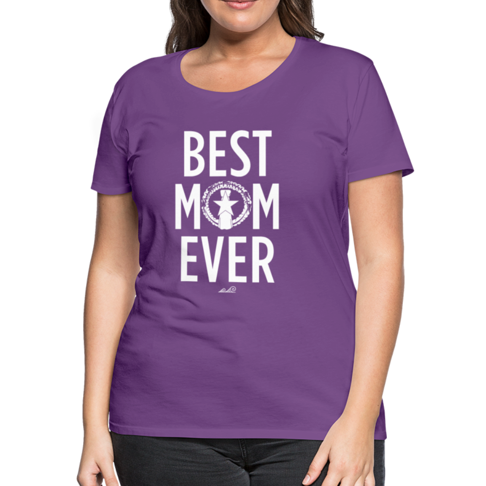 Best Mom Ever CNMI Saipan Women’s Premium T-Shirt - purple