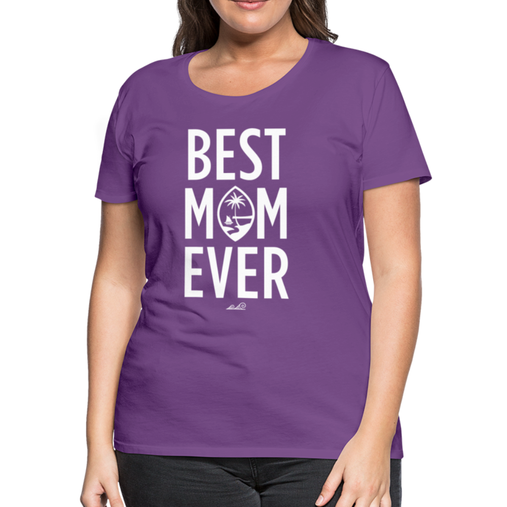 Best Mom Ever Guam Women’s Premium T-Shirt - purple