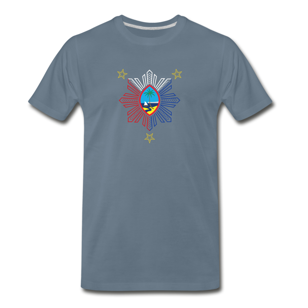 Guam Philippines Tribal Men's Premium T-Shirt - steel blue