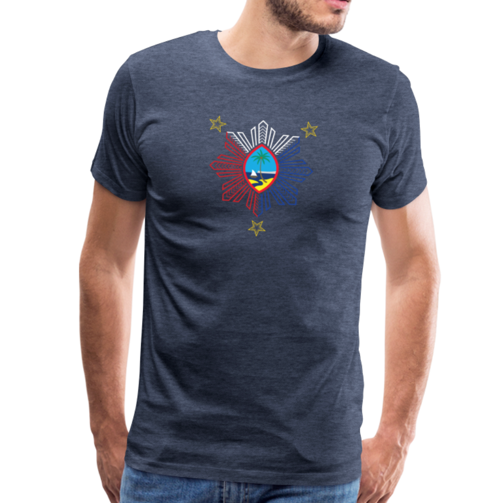 Guam Philippines Tribal Men's Premium T-Shirt - heather blue