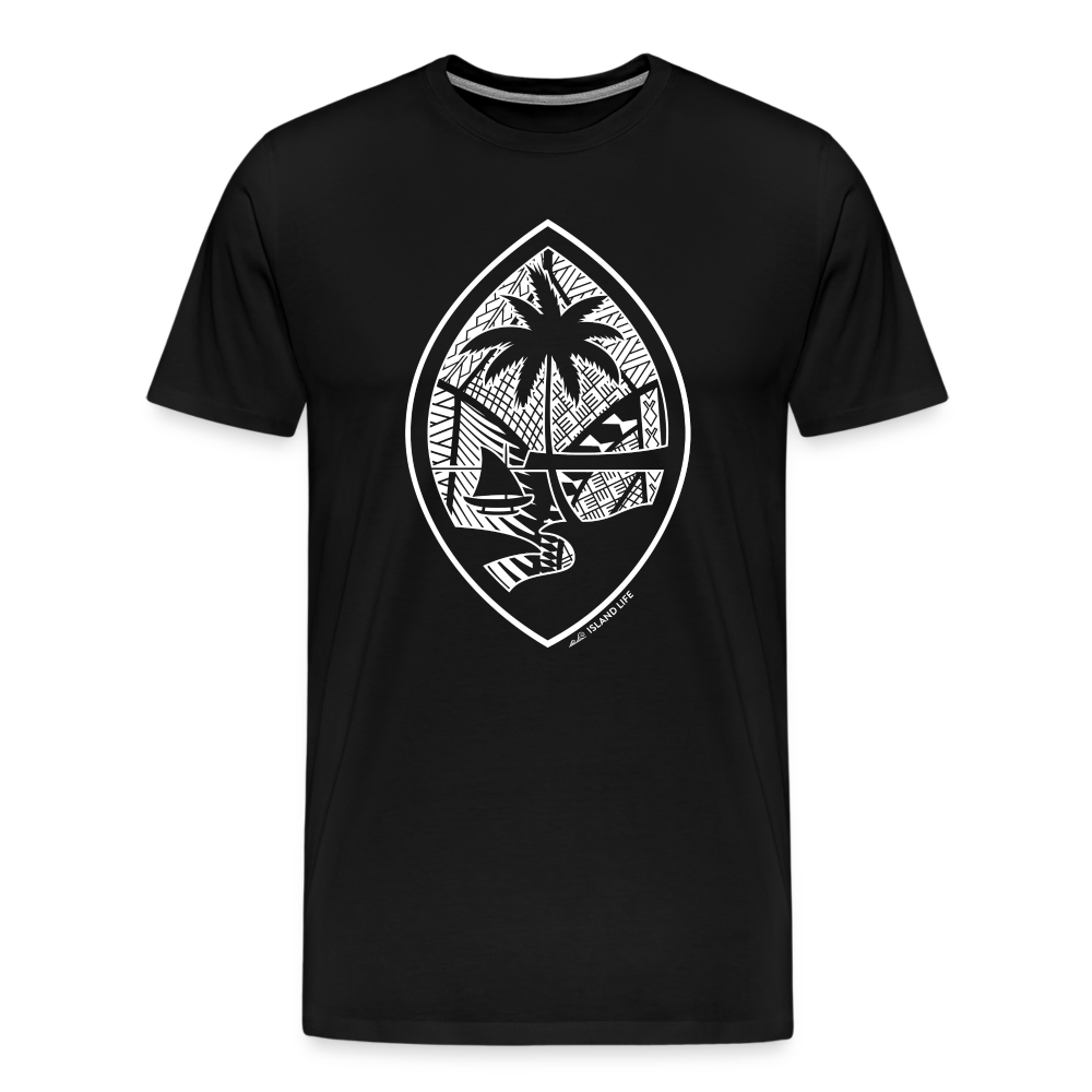 Tribal Guam Seal Men's Premium T-Shirt - black