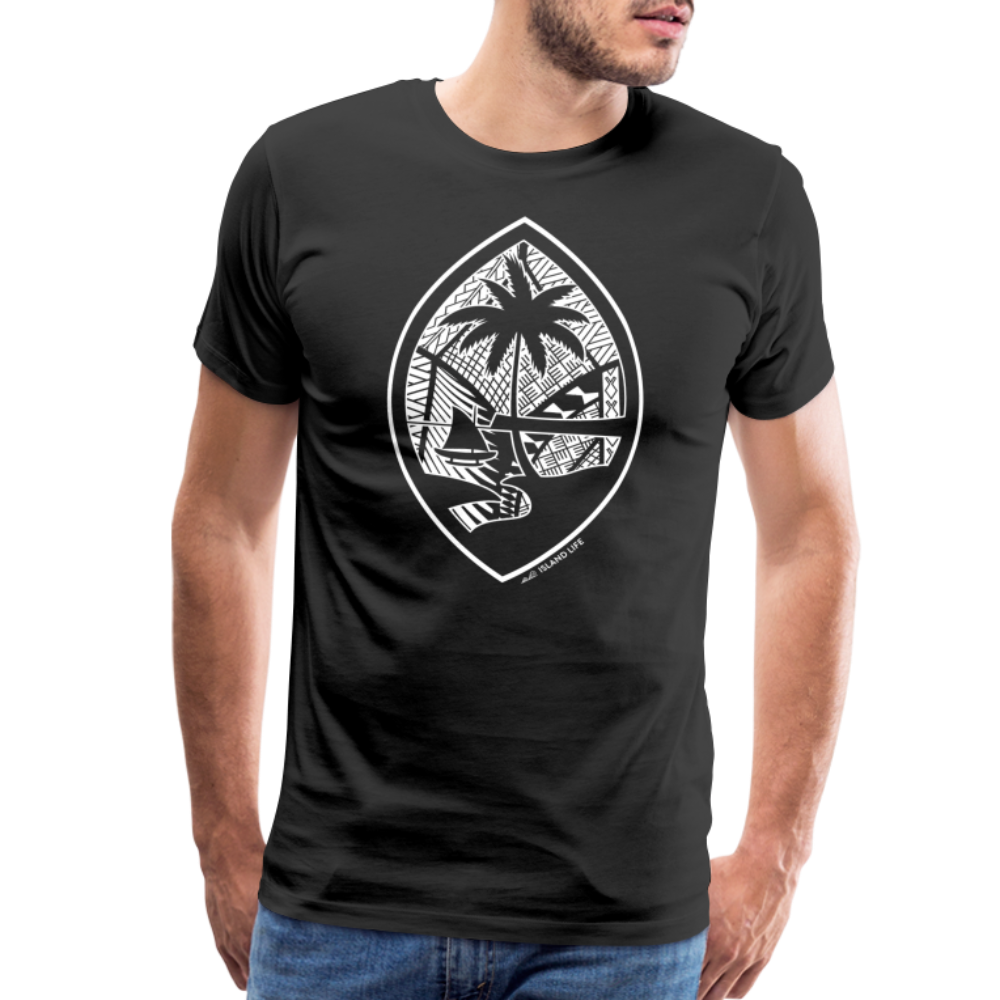 Tribal Guam Seal Men's Premium T-Shirt - black