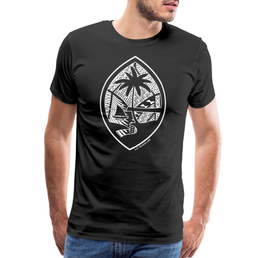 Tribal Guam Seal Men's Premium T-Shirt - black
