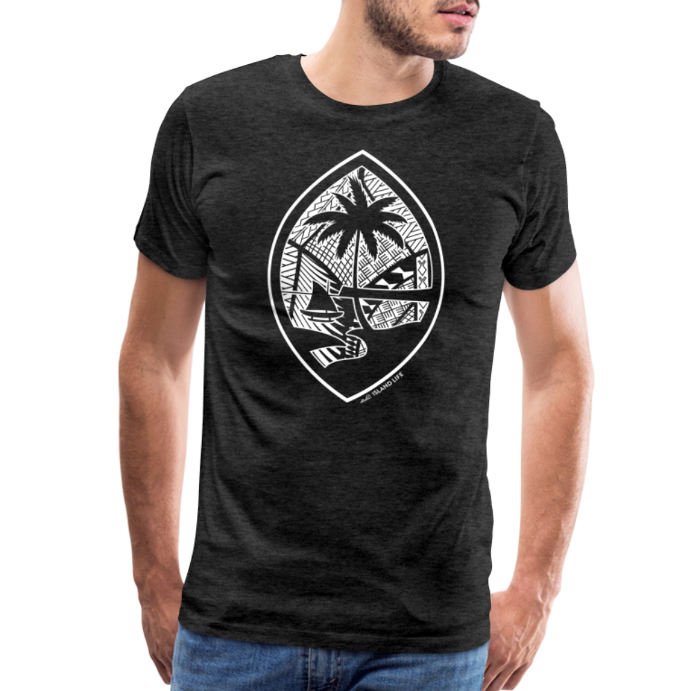 Tribal Guam Seal Men's Premium T-Shirt - charcoal grey