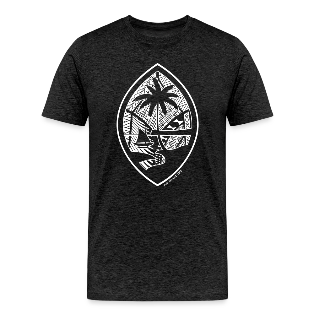 Tribal Guam Seal Men's Premium T-Shirt - charcoal grey