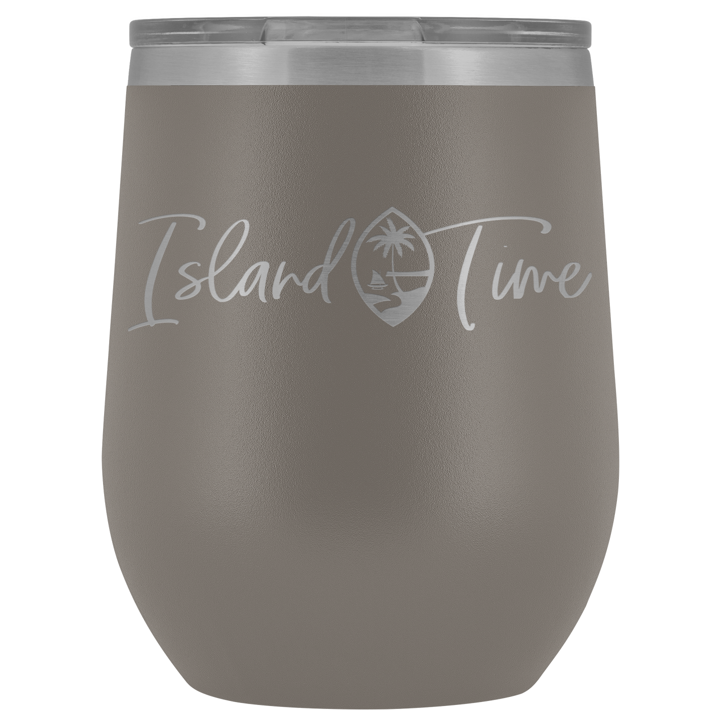 Island Time Guam Seal Wine Tumbler