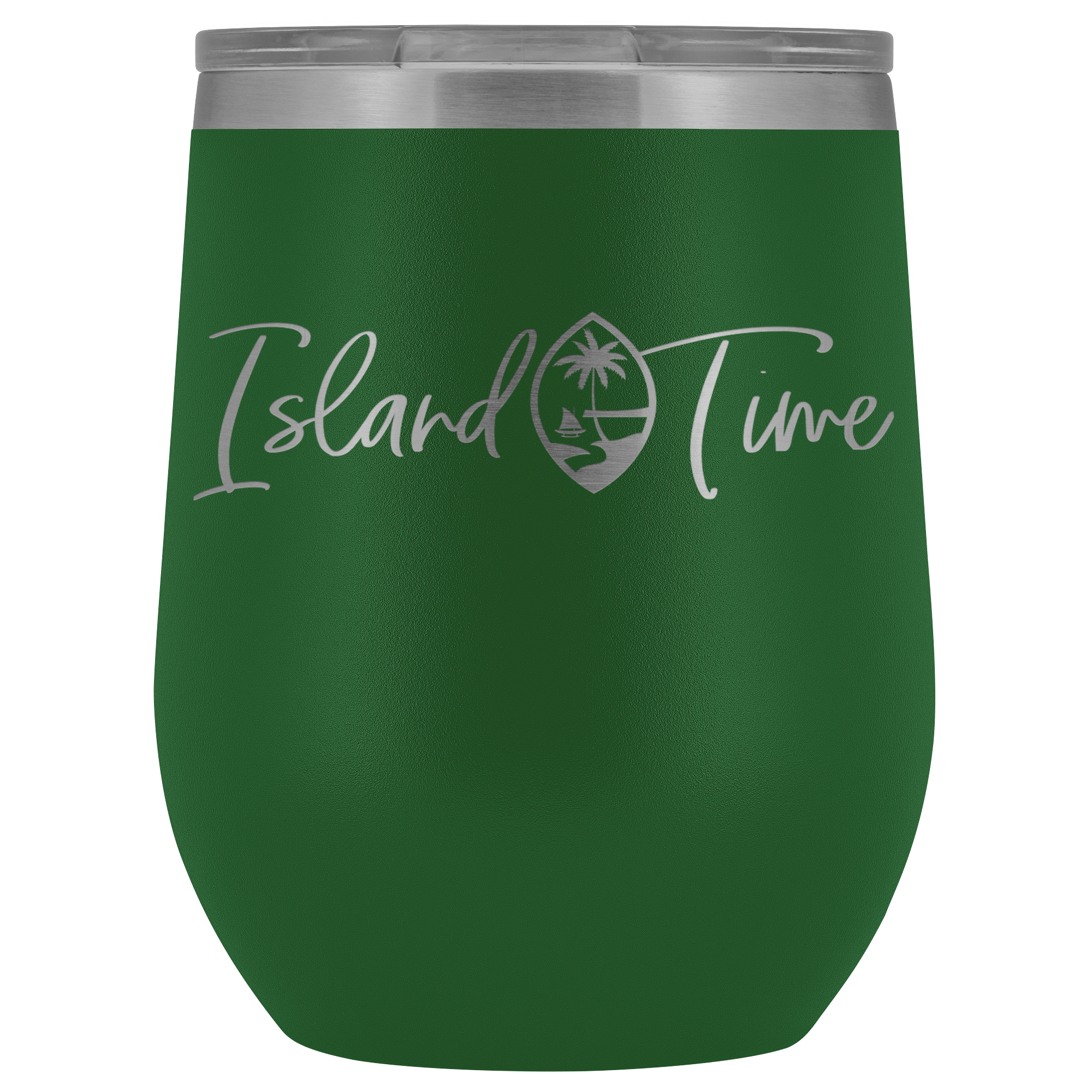 Island Time Guam Seal Wine Tumbler