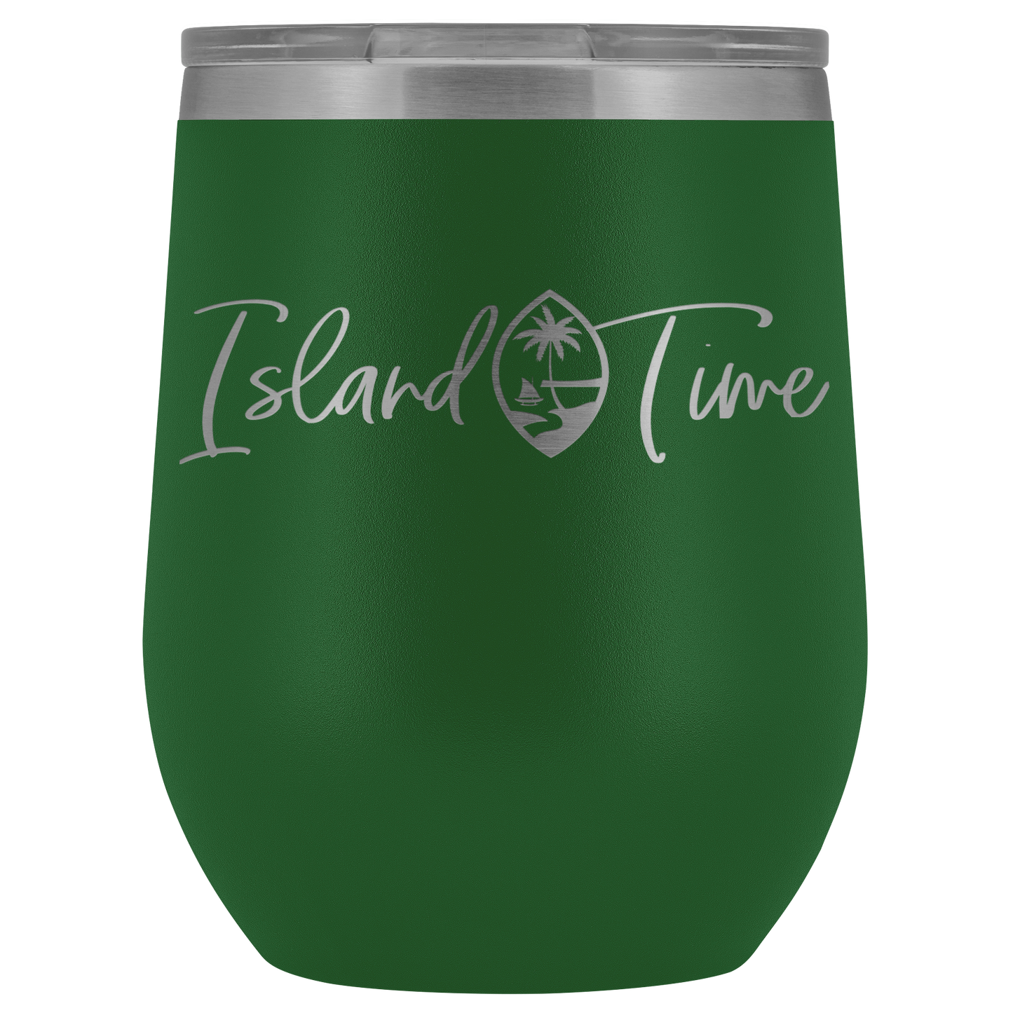 Island Time Guam Seal Wine Tumbler