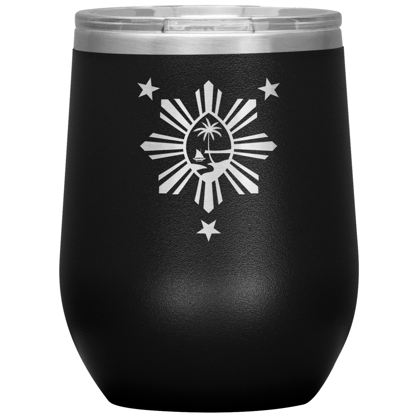 Guam Philippines Wine Tumbler